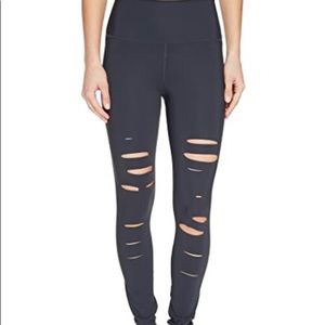 Black Alo Yoga Warrior Leggings - NWOT